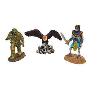 Lemax SPOOKY TOWN Halloween Village Swamp Monster Vulture Swordsman RETIRED